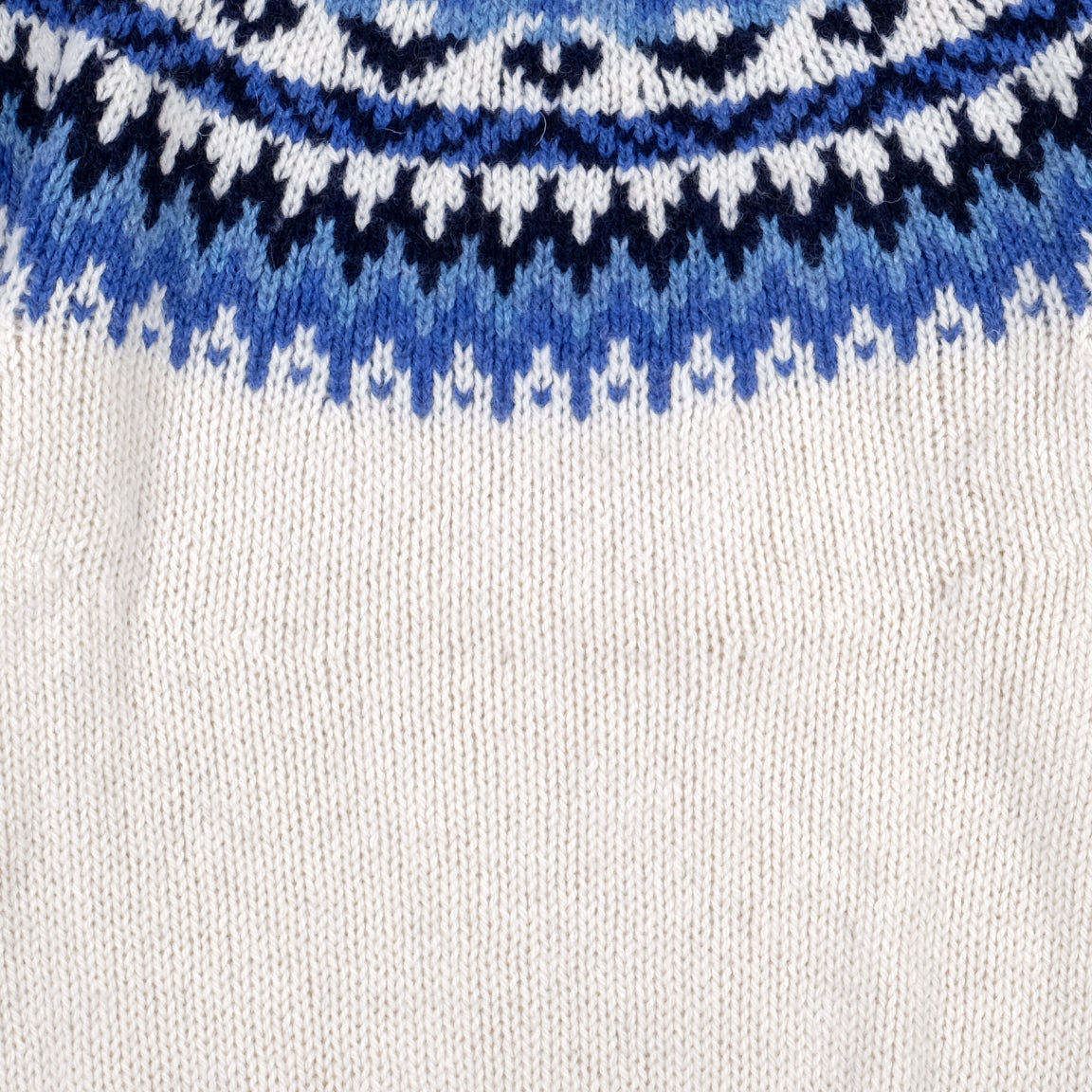 Chunky British Wool Fair Isle Sweater - Cheviot