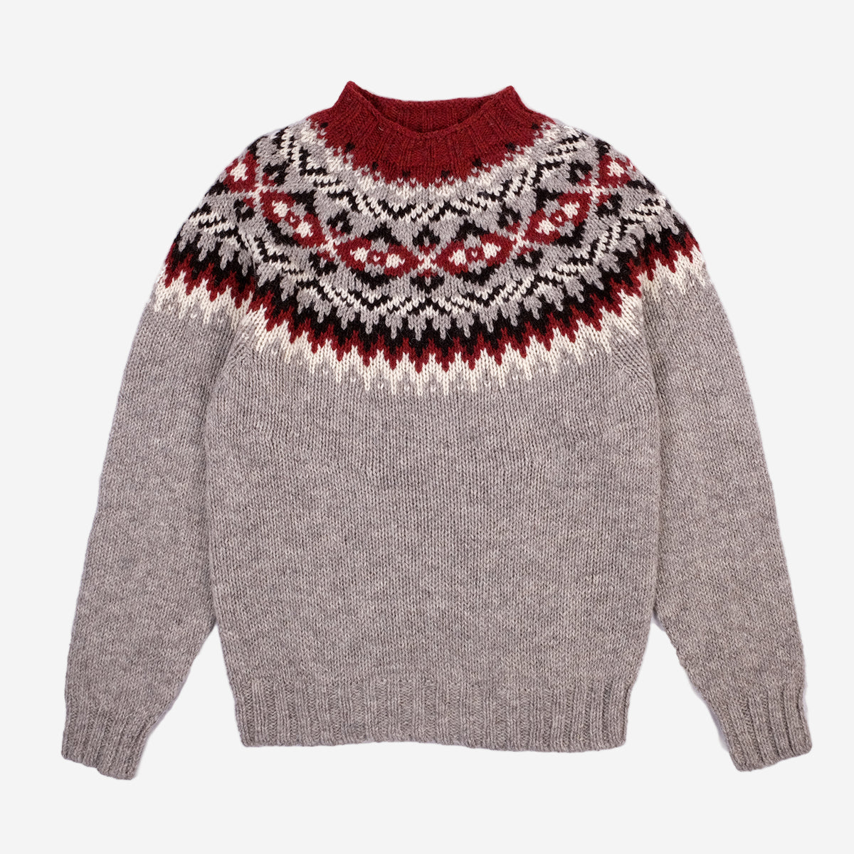 Chunky British Wool Fair Isle Sweater - Wensleydale
