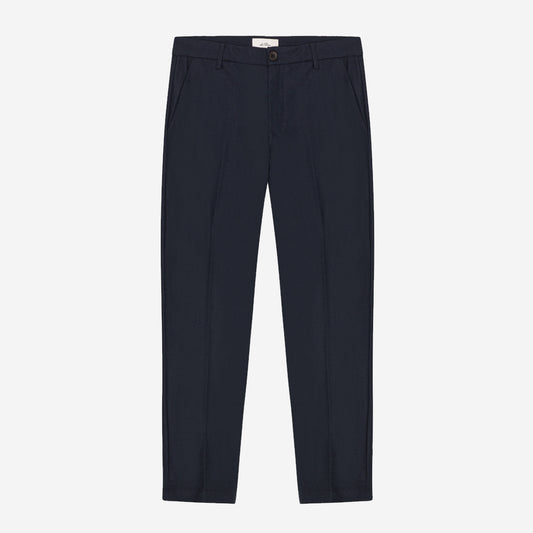 Brushed Twill Regular Suit Pants - Dark Navy Blue