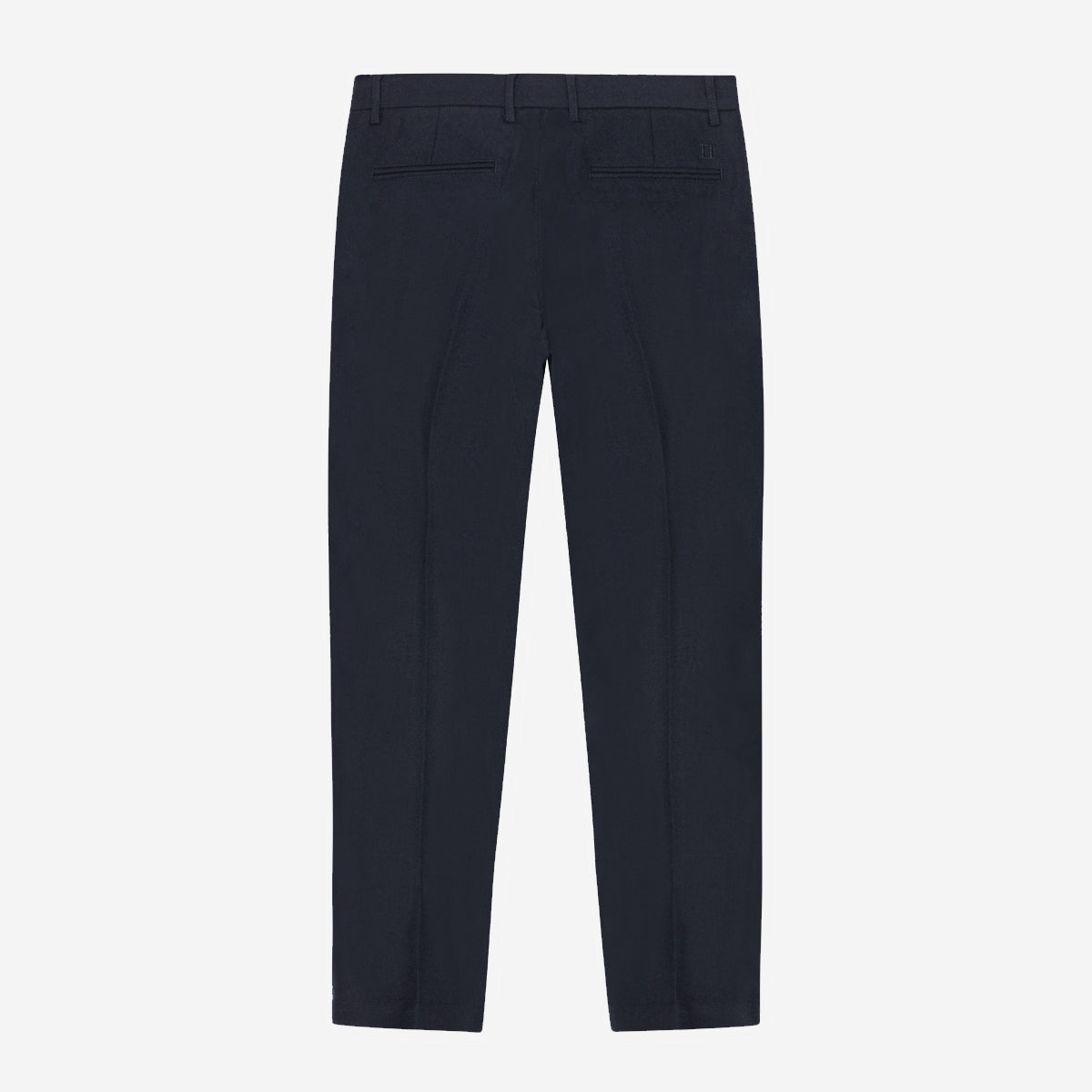 Brushed Twill Regular Suit Pants - Dark Navy Blue