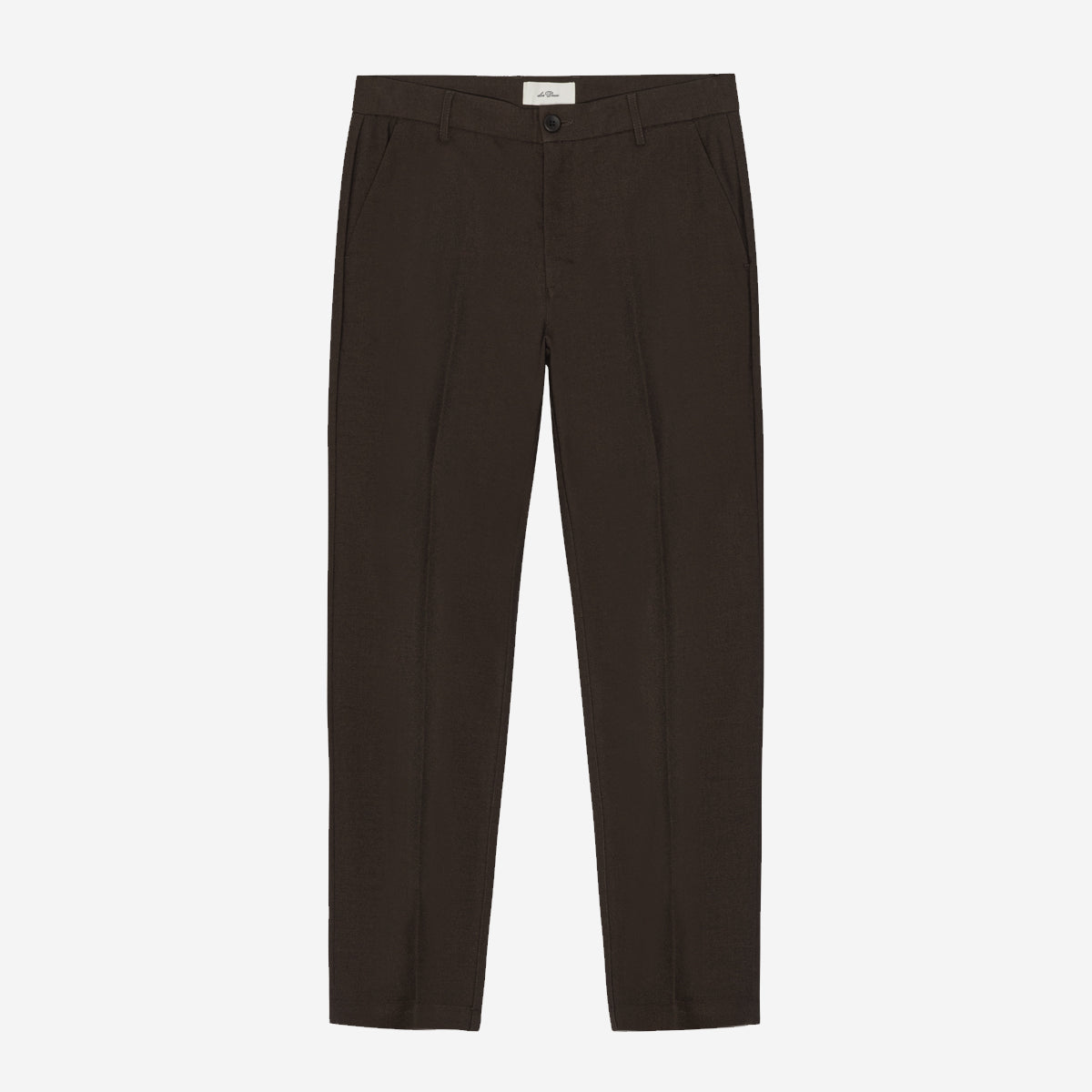 Brushed Twill Regular Suit Pants - Mole Brown