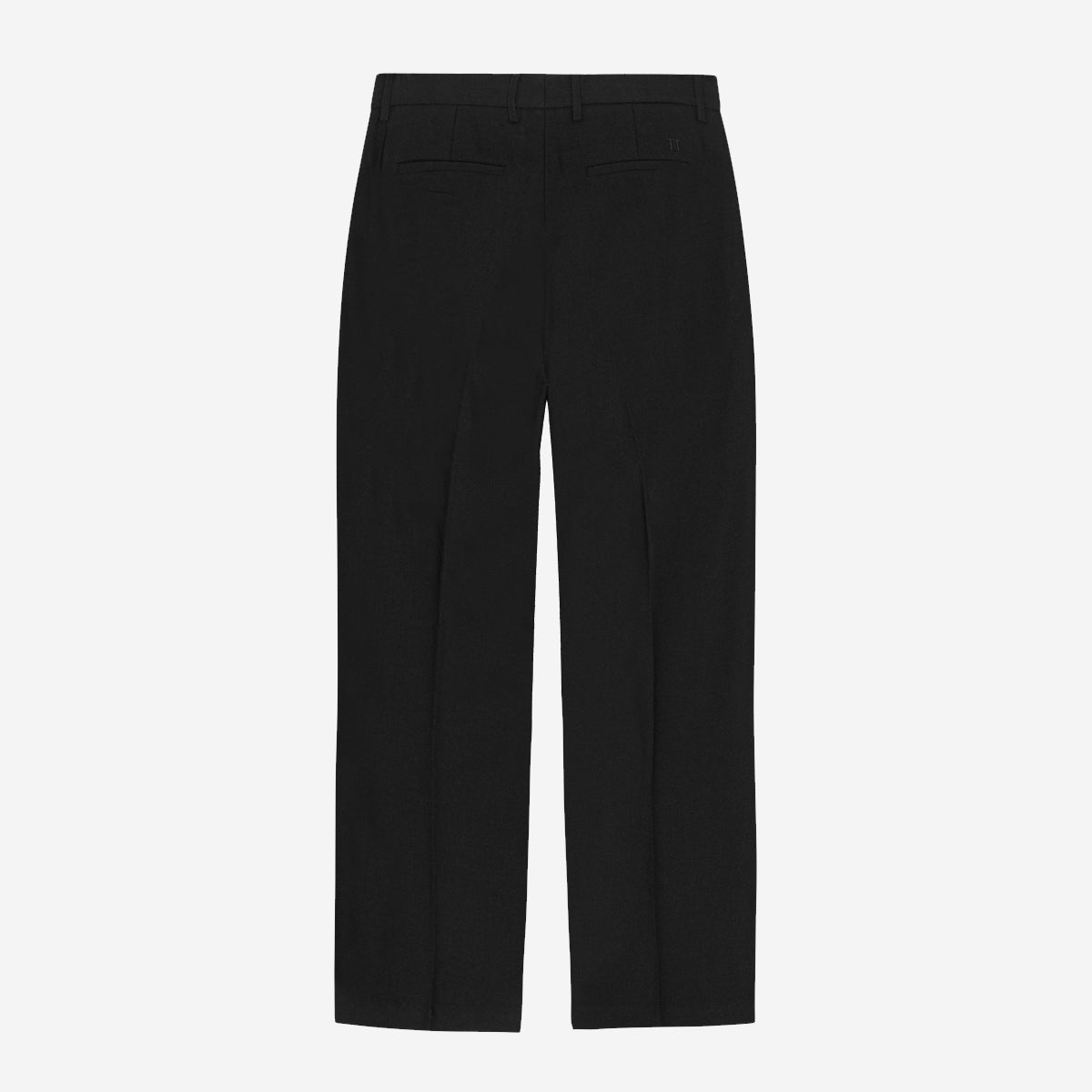 Brushed Twill Tailored Pants - Black