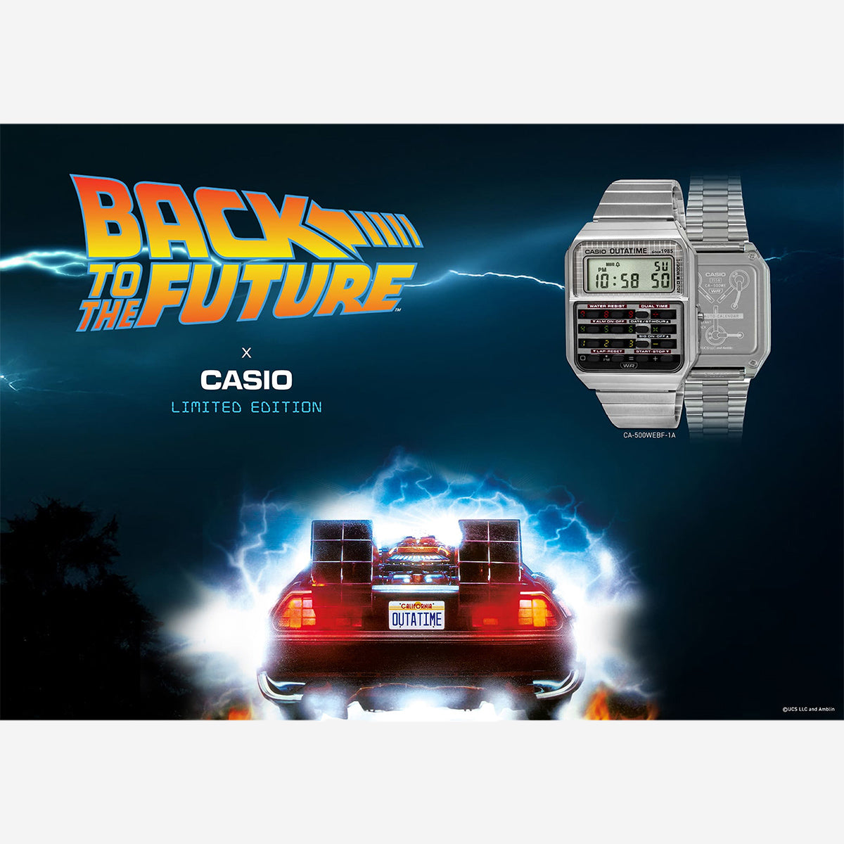 CA-500WEBF-1A CASIO x BACK TO THE FUTURE Watch - Stainless
