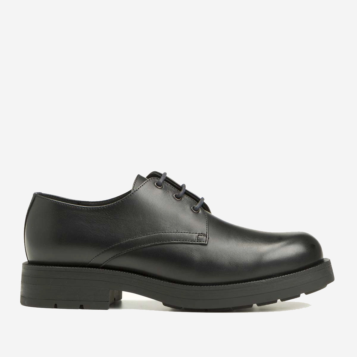 Chemin Leather Chunky Derby Shoes - Black