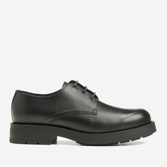 Chemin Leather Chunky Derby Shoes - Black