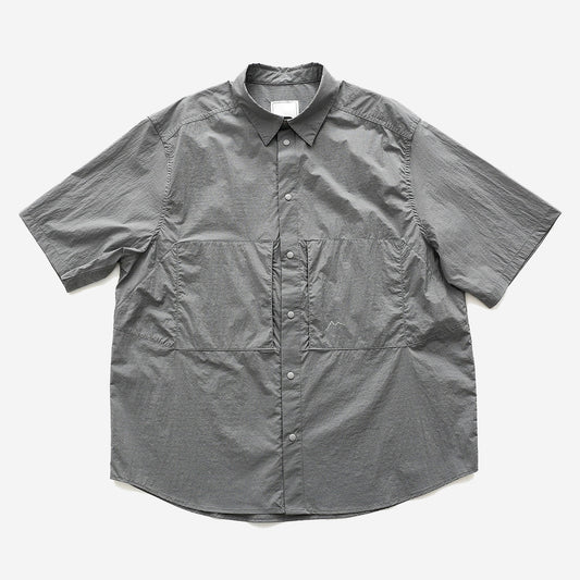 Check 2-Pocket S/S Shirt - Dark Grey