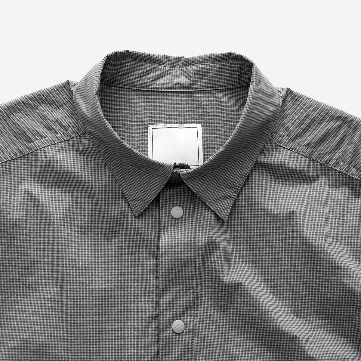 Check 2-Pocket S/S Shirt - Dark Grey