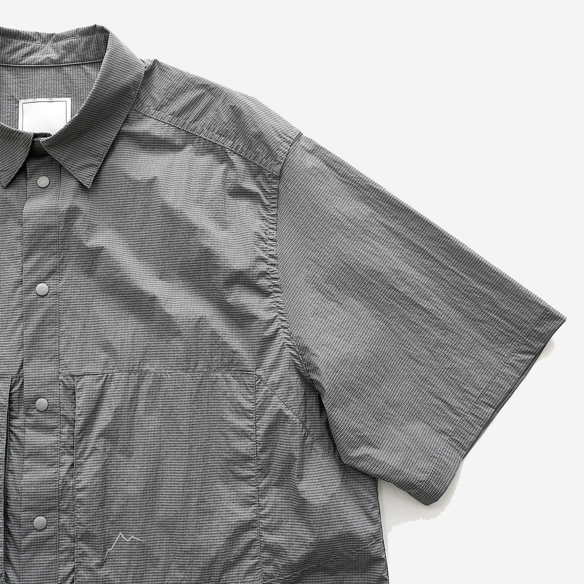 Check 2-Pocket S/S Shirt - Dark Grey
