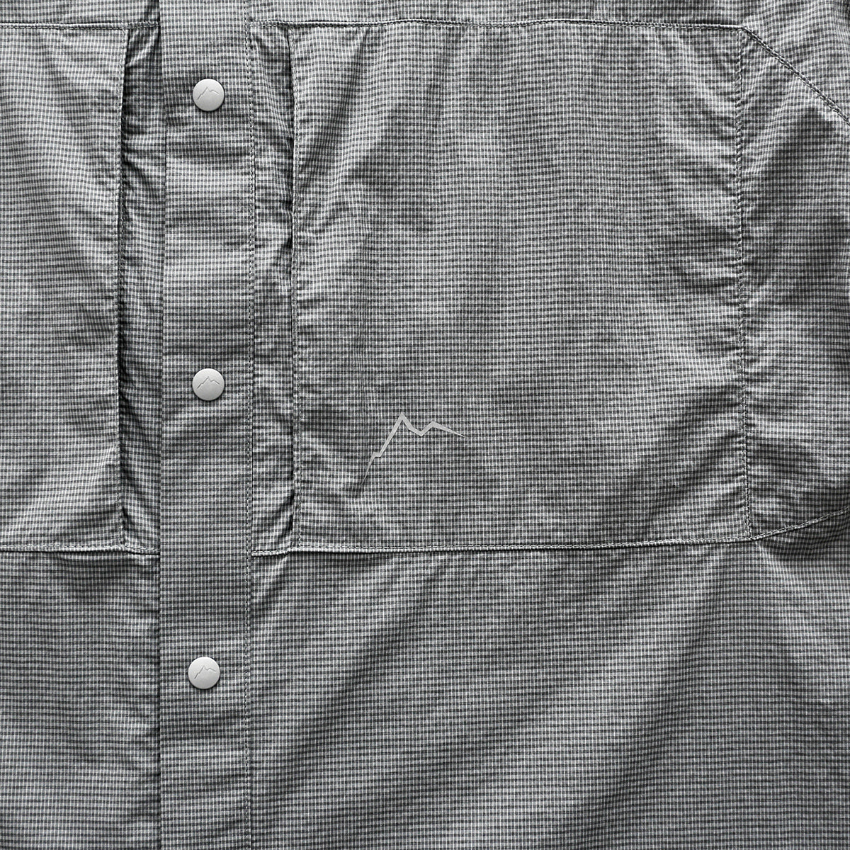 Check 2-Pocket S/S Shirt - Dark Grey