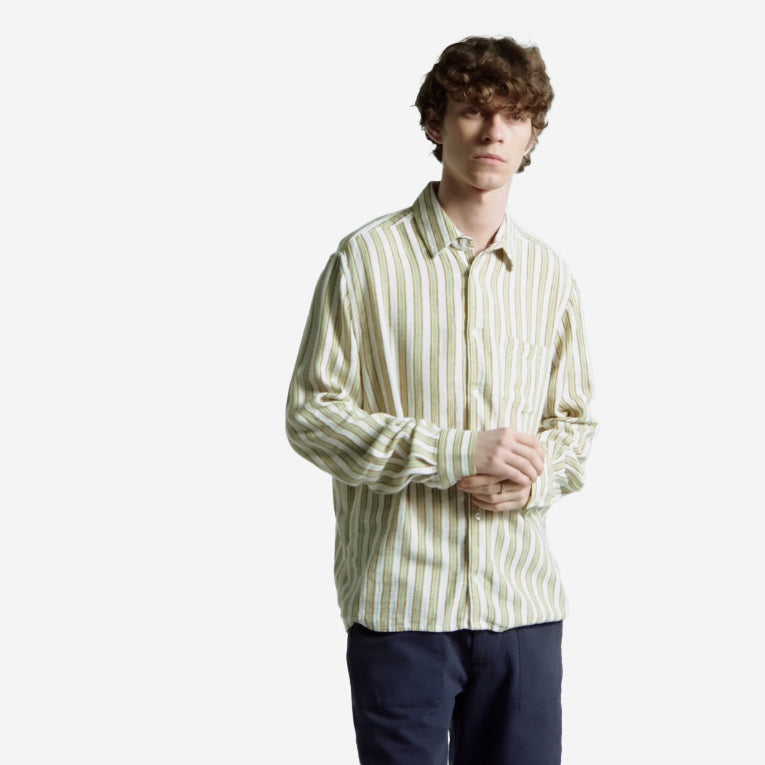 Classic Canopy Stripe L/S Shirt - White/Multi