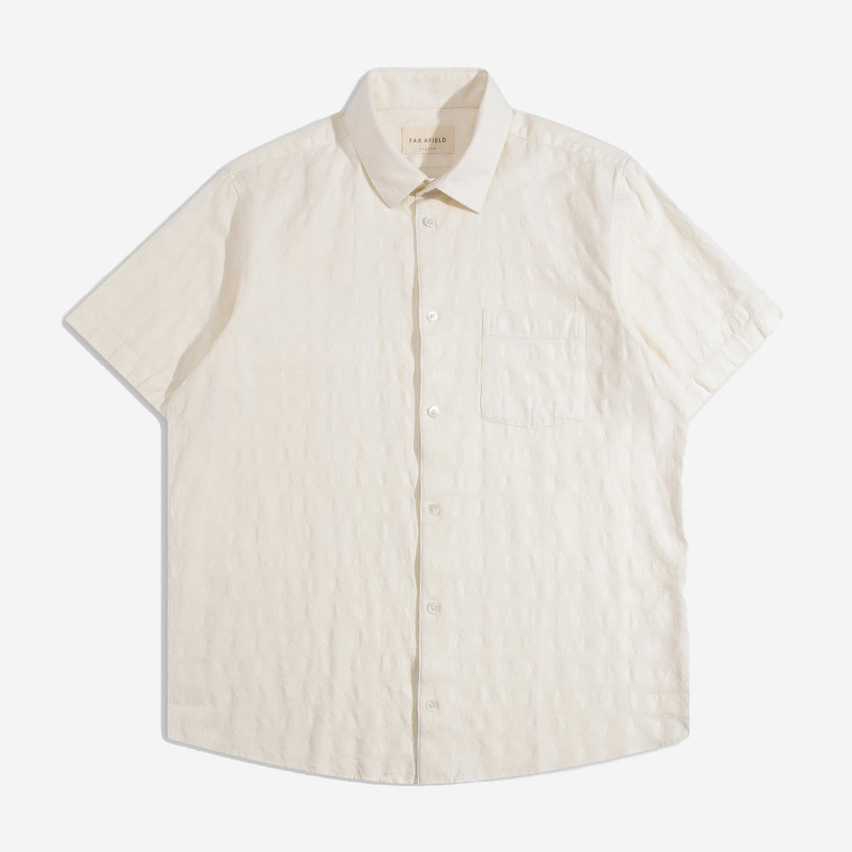 Classic Tonal Dobby S/S Shirt - White