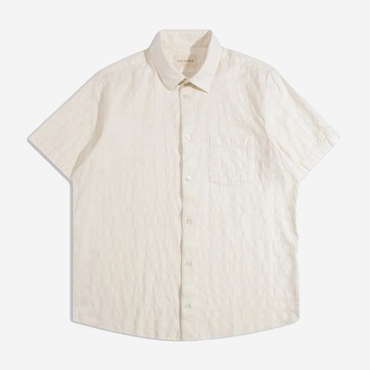 Classic Tonal Dobby S/S Shirt - White