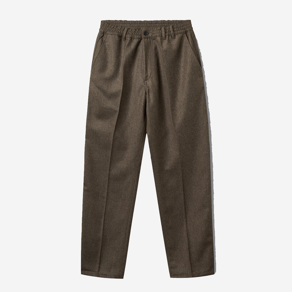 Clay Wool Easy Pants - Brown