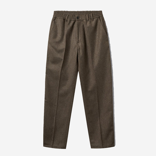 Clay Wool Easy Pants - Brown