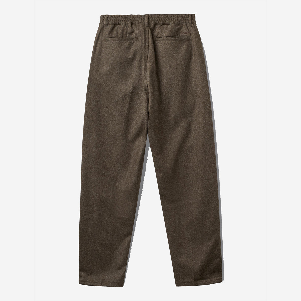 Clay Wool Easy Pants - Brown