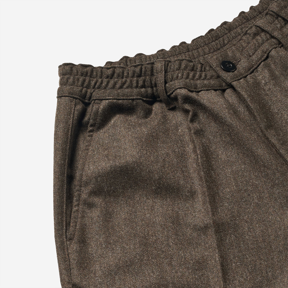 Clay Wool Easy Pants - Brown