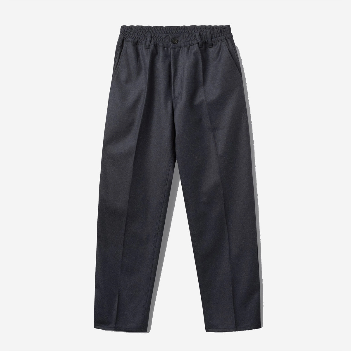 Clay Wool Easy Pants - Navy