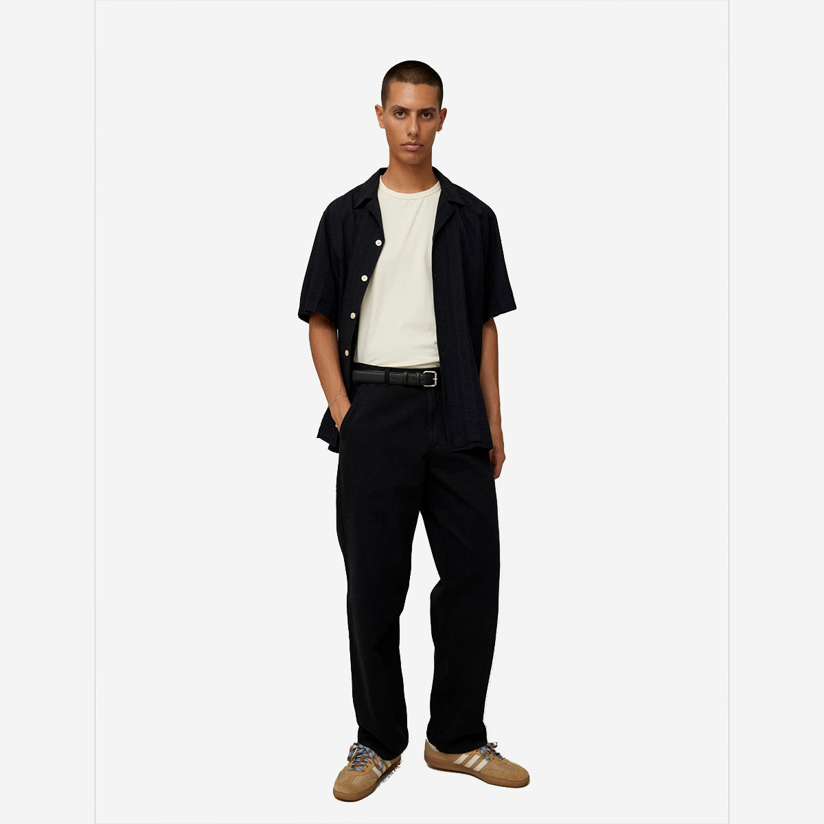 Clay Twill Easy Pants - Black