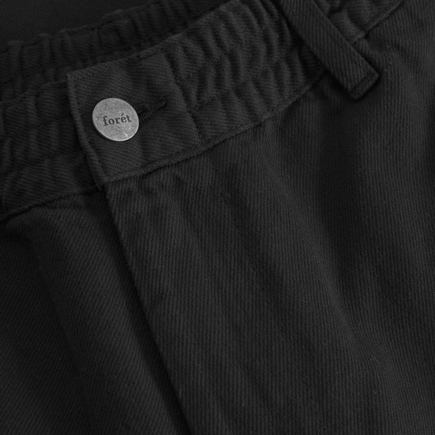 Clay Twill Easy Shorts - Black