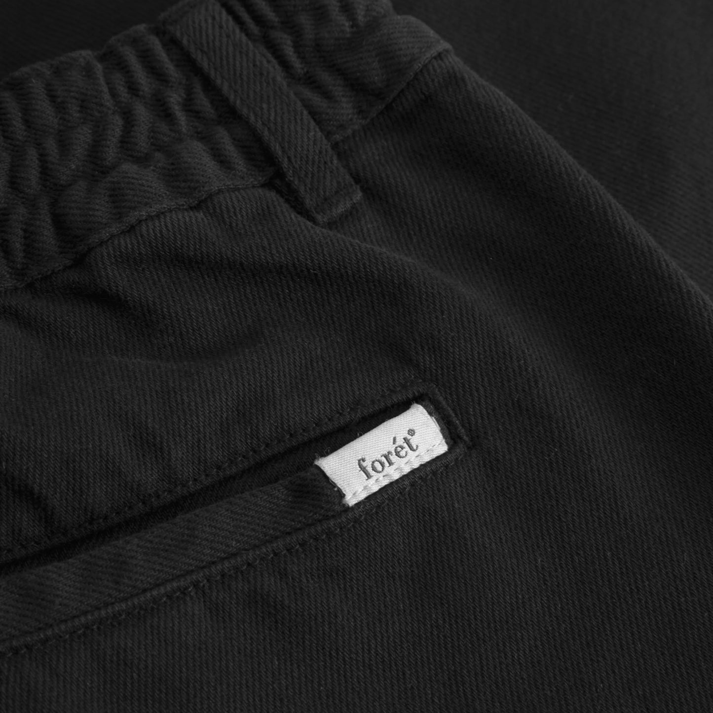 Clay Twill Easy Shorts - Black