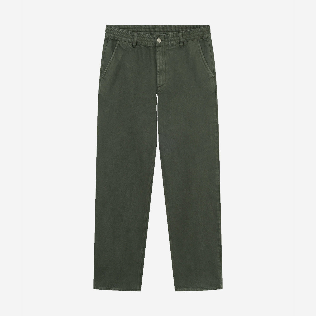 Clay Twill Easy Pants - Dark Moss