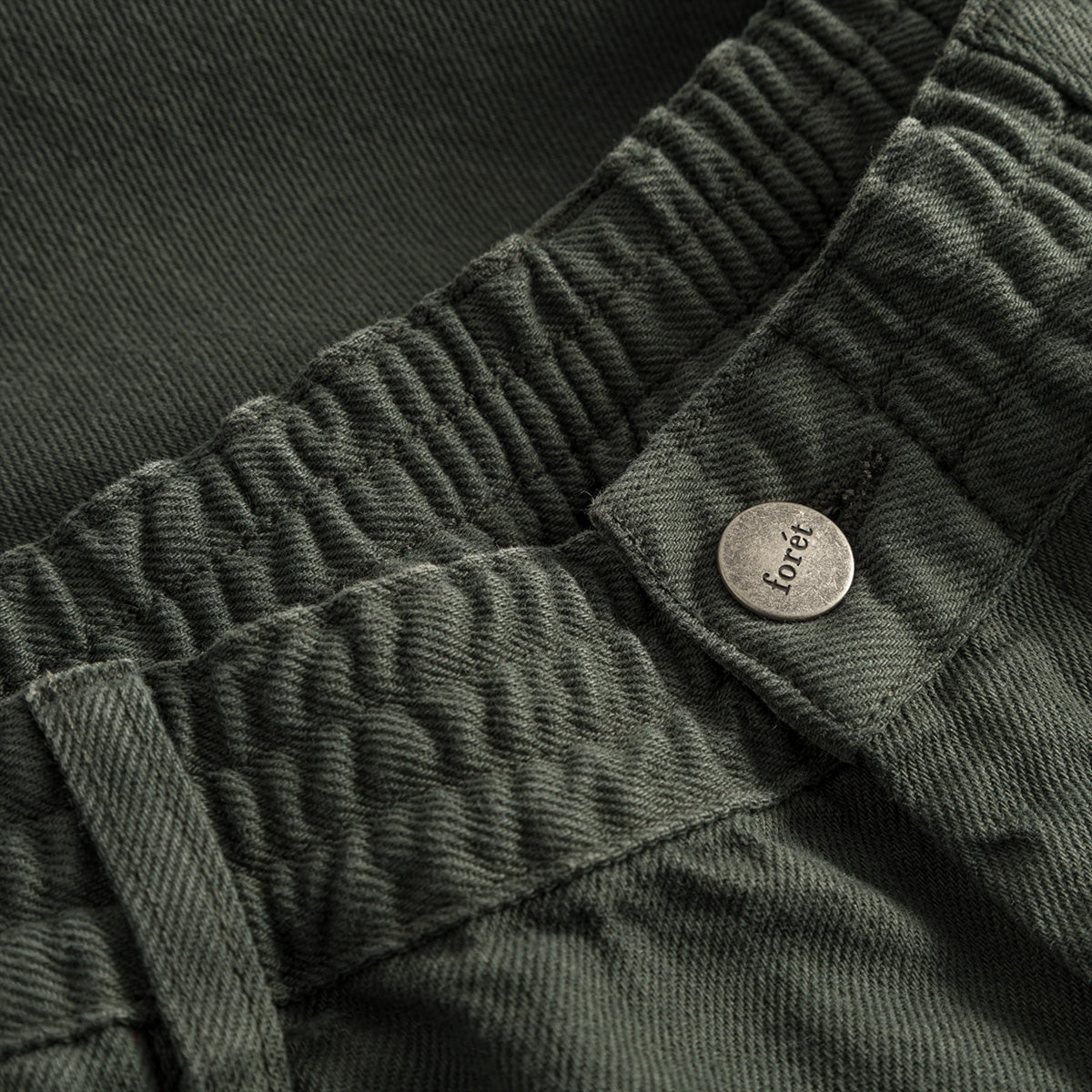 Clay Twill Easy Pants - Dark Moss