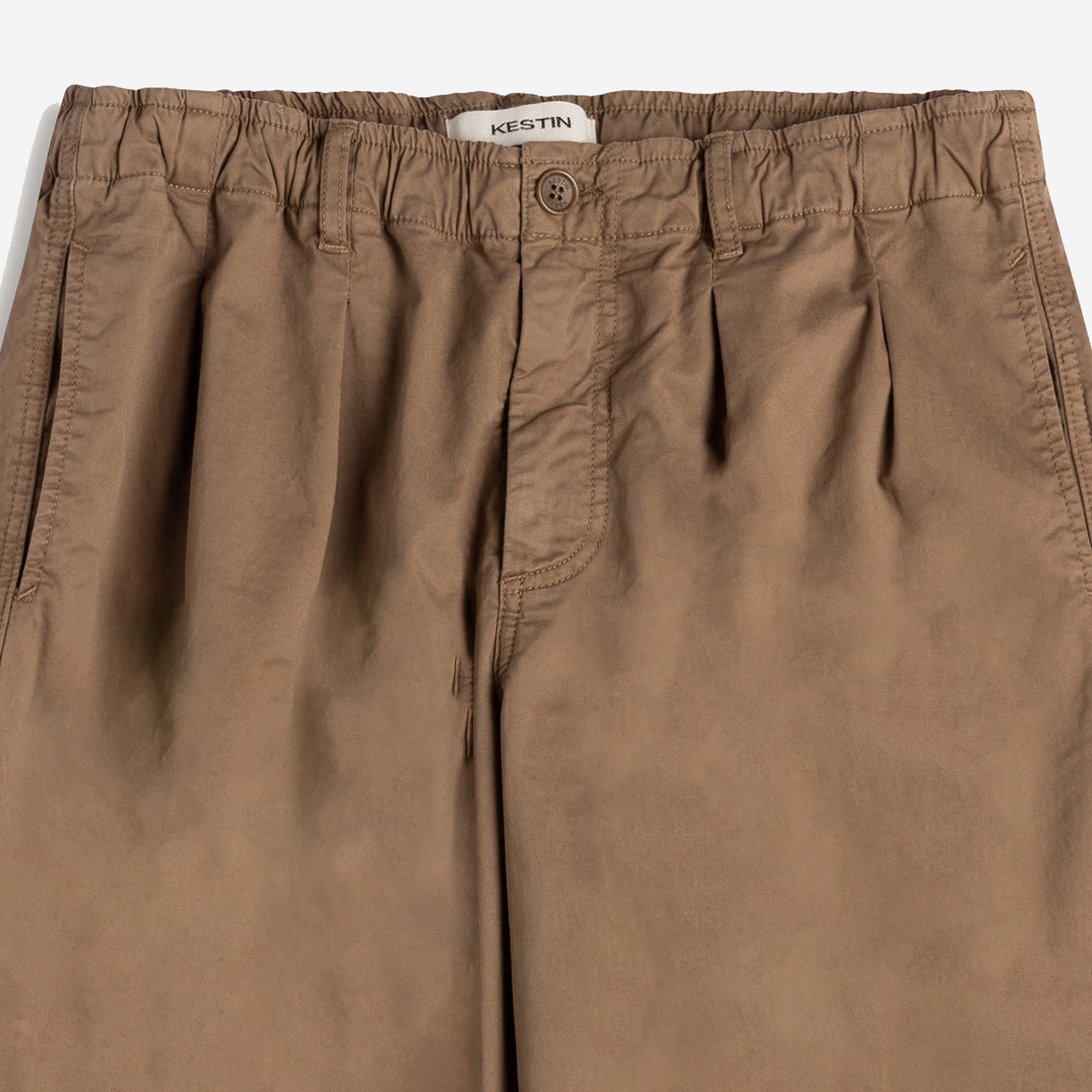 Clyde Twill Loose Tapered Trouser - Taupe