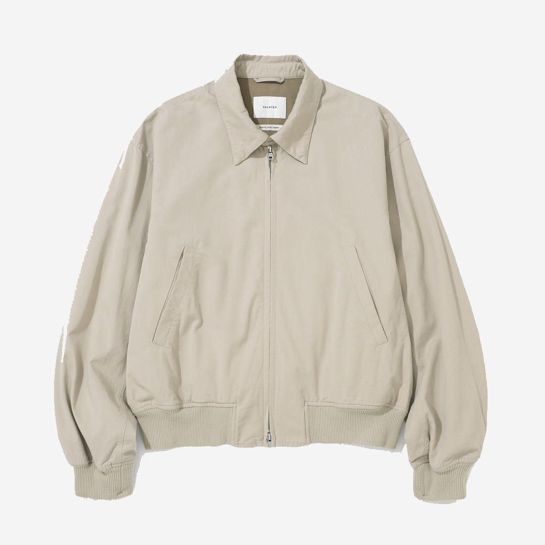 Collared Tanker Jacket - Taupe
