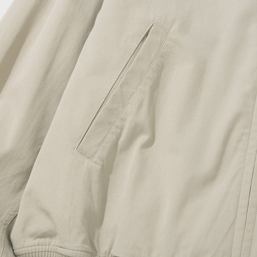 Collared Tanker Jacket - Taupe