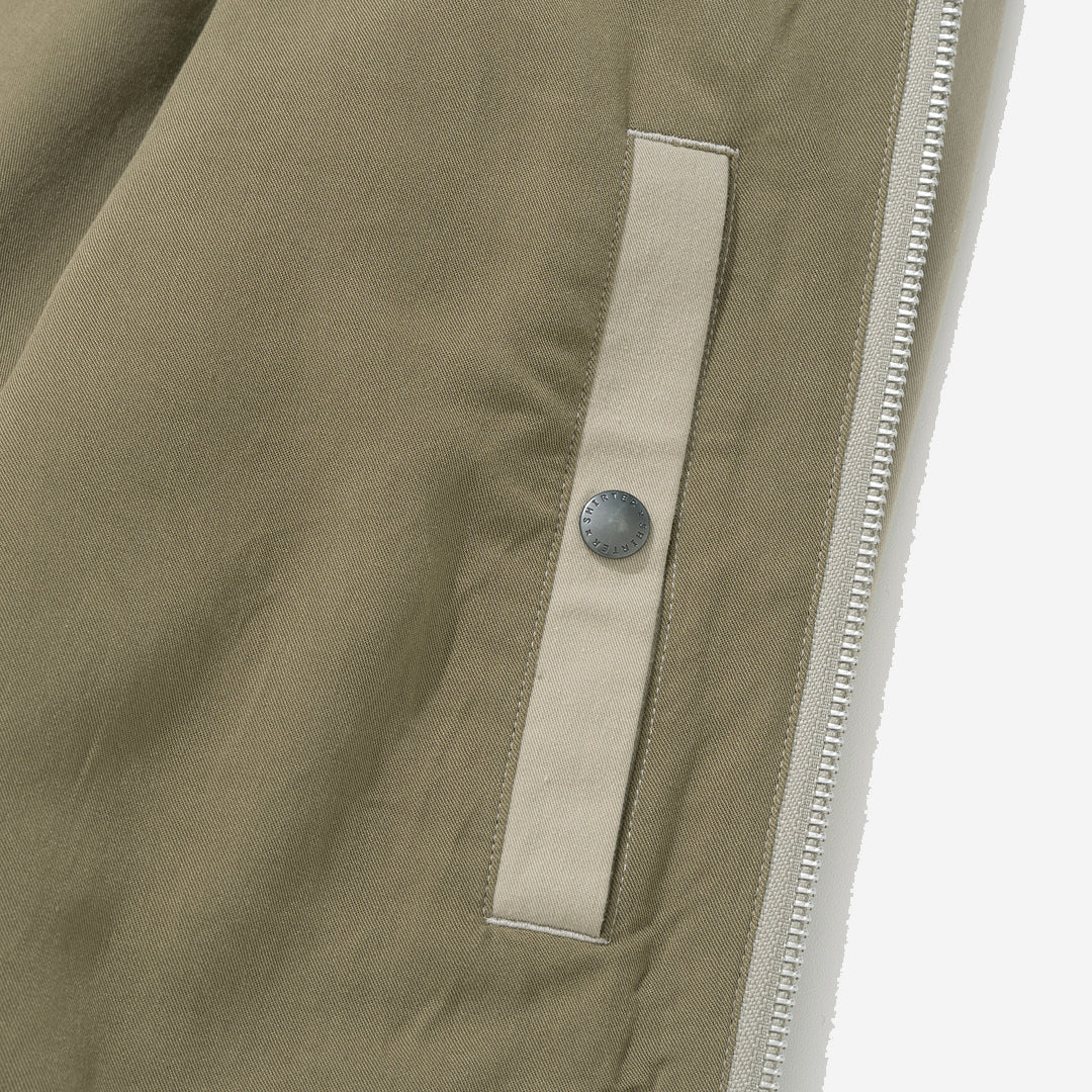 Collared Tanker Jacket - Taupe