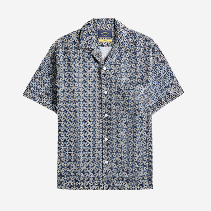 Conte Tile S/S Vacation Shirt - Blue