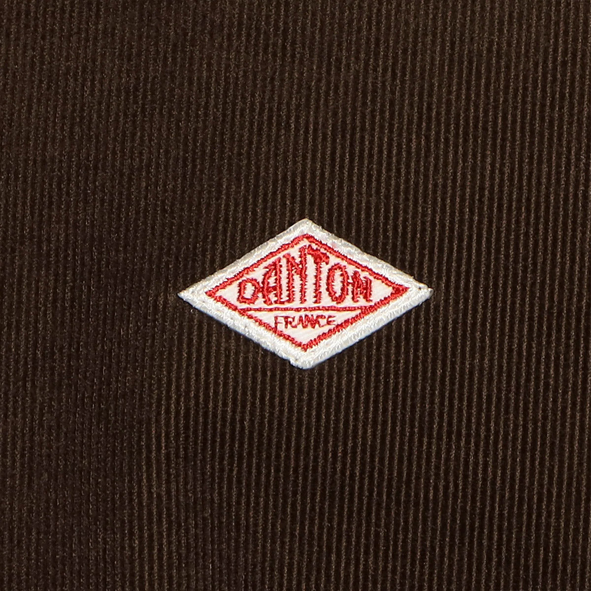 Band Collar Corduroy Shirt - Mole Brown