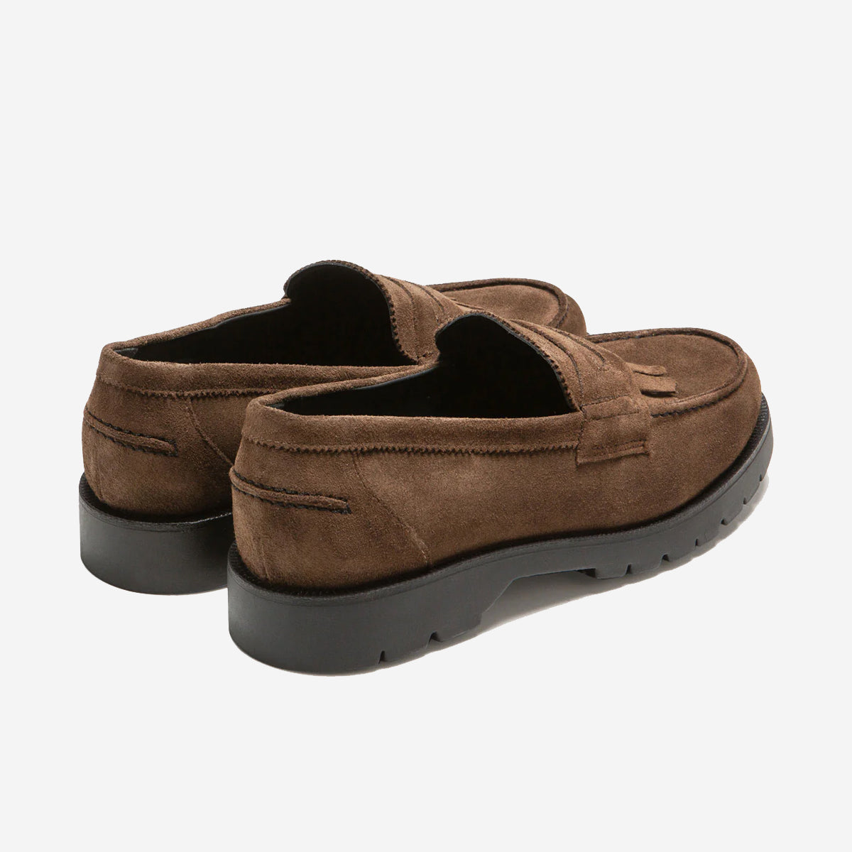 Cotteur MX B Suede Fringe Penny Loafer -  Brown