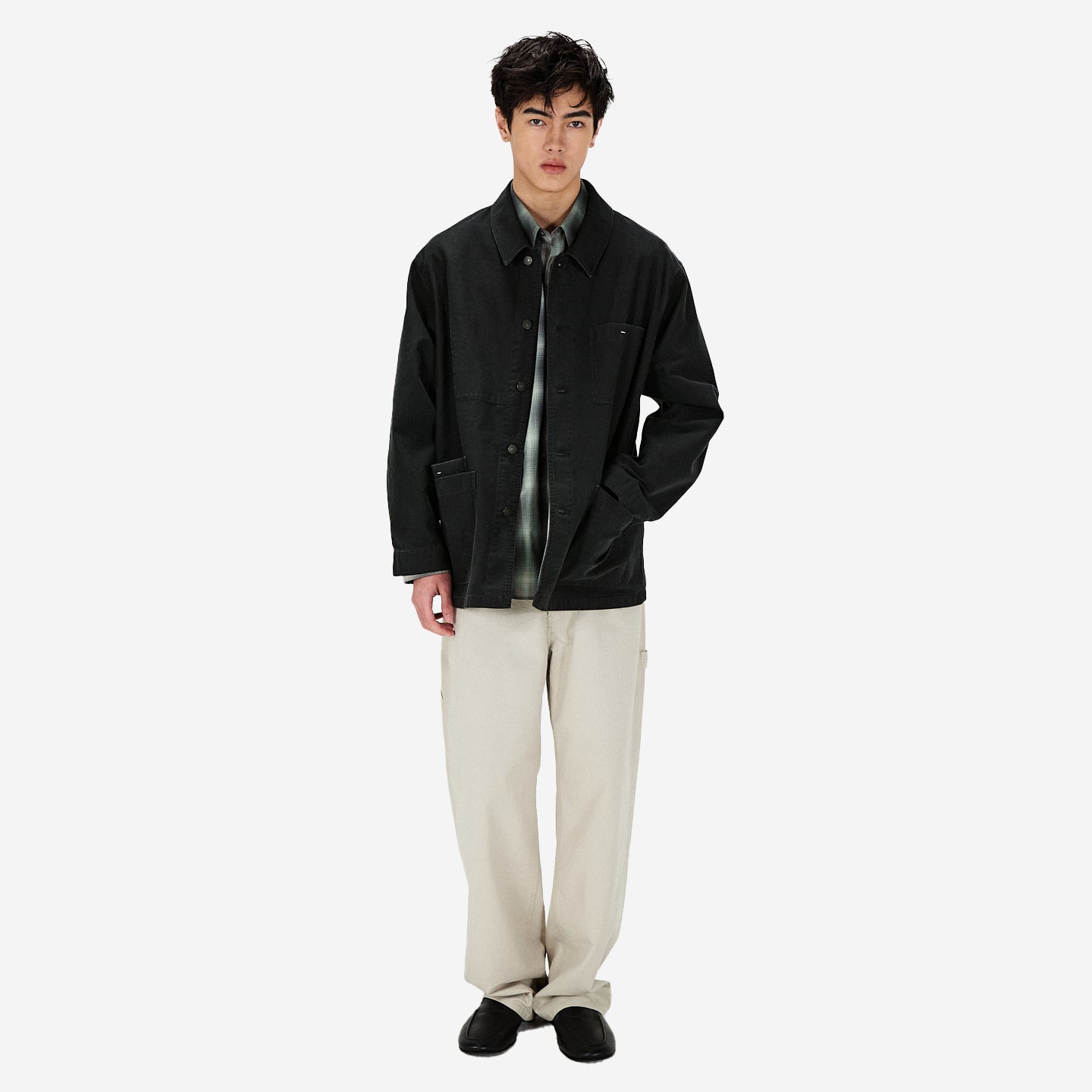 Cotton Painter Pants - Fog