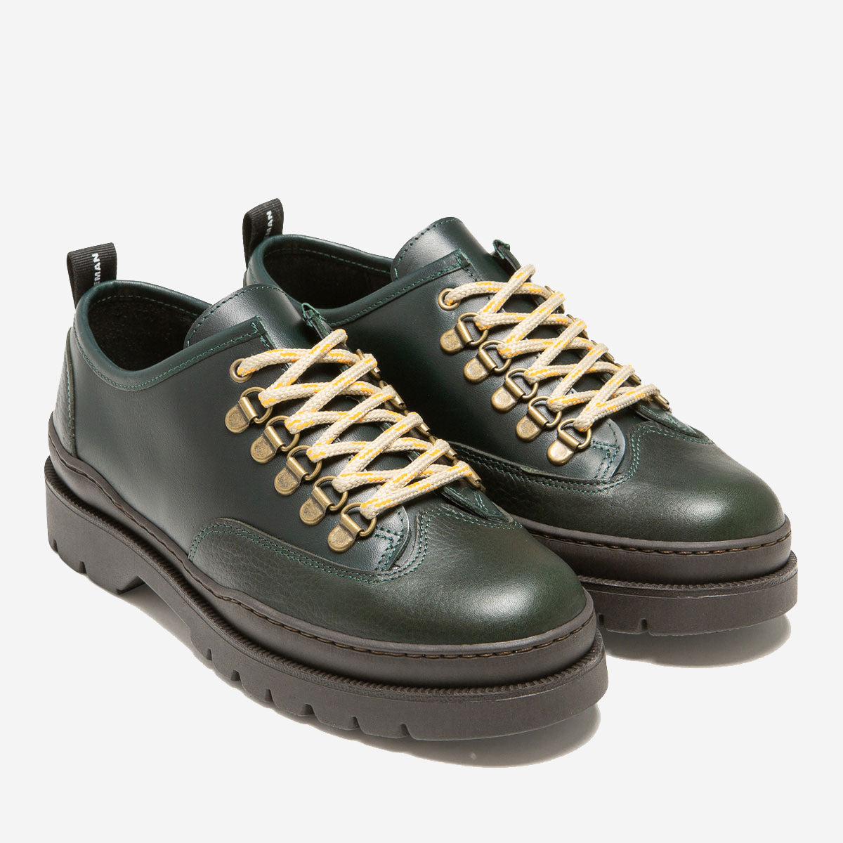 Courrier CG Leather Derby Shoes - Green