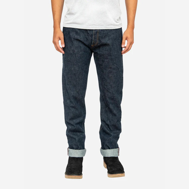 CS-100xk - Classic Straight 14oz Rinsed Kibata Selvedge Denim - Indigo