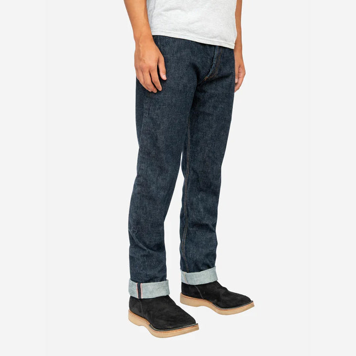 CS-100xk - Classic Straight 14oz Rinsed Kibata Selvedge Denim - Indigo