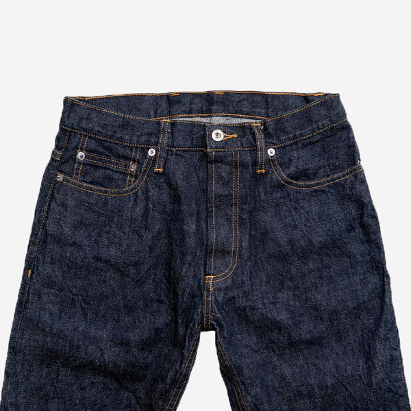 CS-100xk - Classic Straight 14oz Rinsed Kibata Selvedge Denim - Indigo