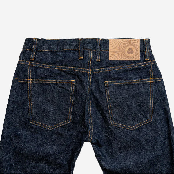 CS-100xk - Classic Straight 14oz Rinsed Kibata Selvedge Denim - Indigo