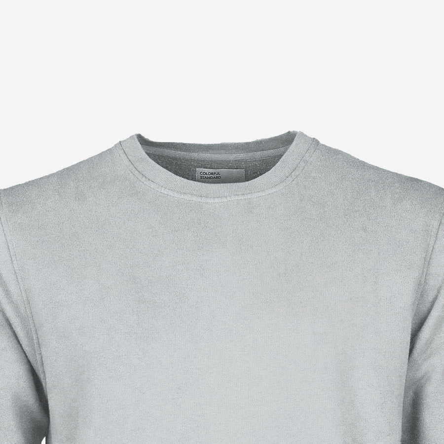 Classic Organic Crew Sweatshirt - Faded Grey
