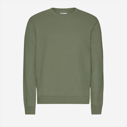 Classic Organic Crew Sweatshirt - Dusty Olive