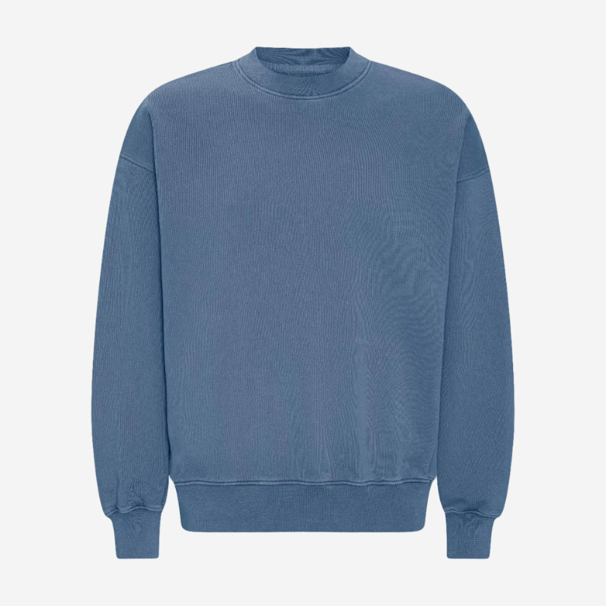 Organic Oversized Crew Sweatshirt - Faded Indigo