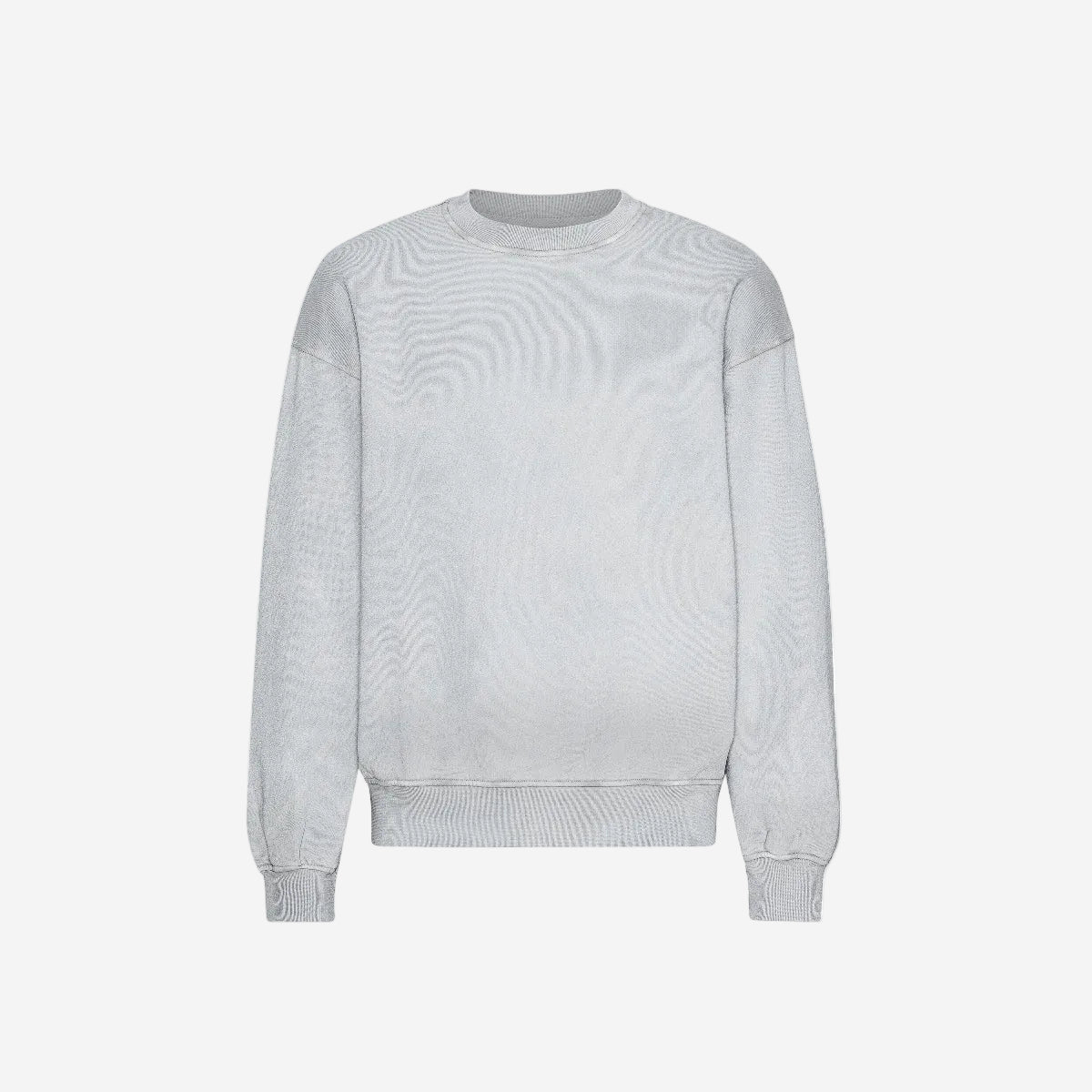 Organic Oversized Crew Sweatshirt - Faded Grey