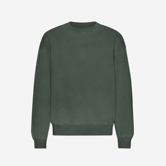 Organic Oversized Crew Sweatshirt - Midnight Forest