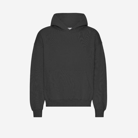 Organic Oversized Hoodie - Deep Black