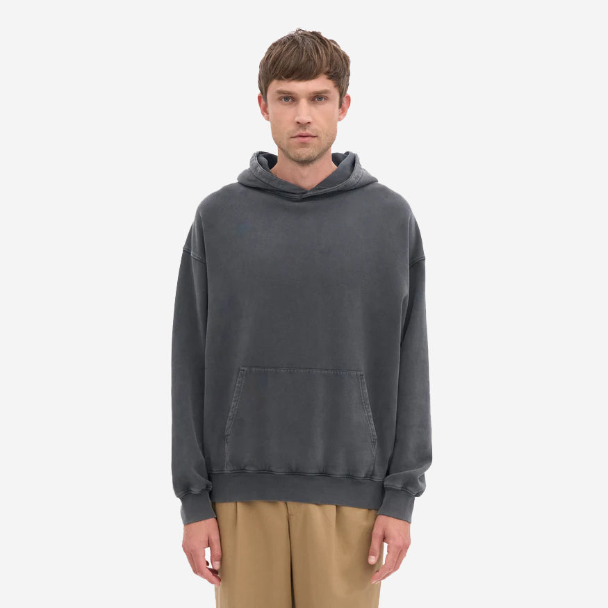 Organic Oversized Hoodie - Faded Black