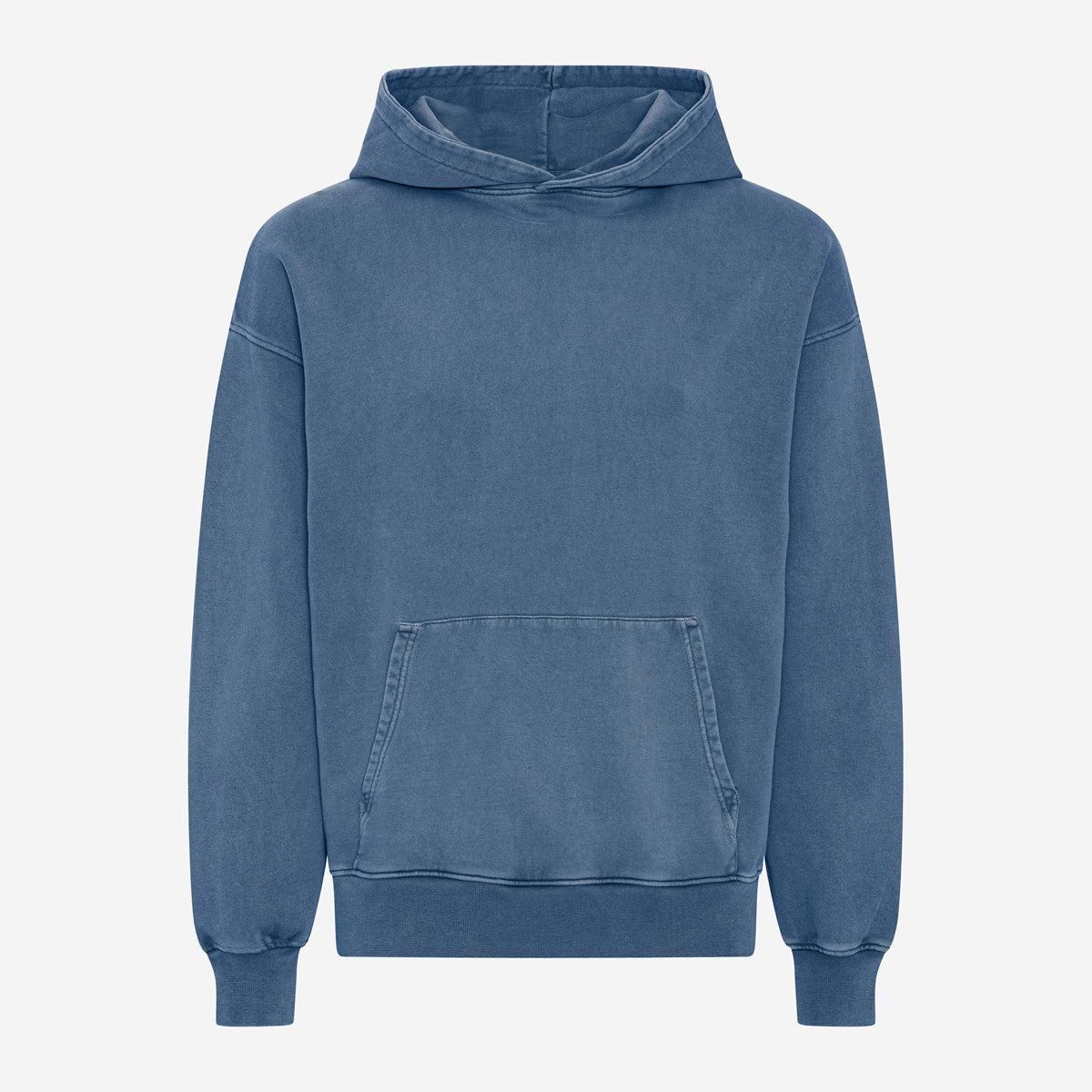 Organic Oversized Hoodie - Faded Indigo