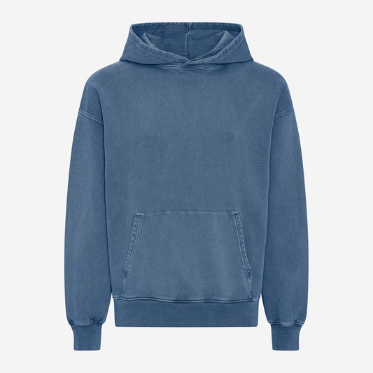 Organic Oversized Hoodie - Faded Indigo