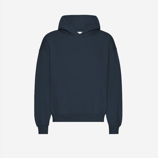 Organic Oversized Hoodie - Navy Blue