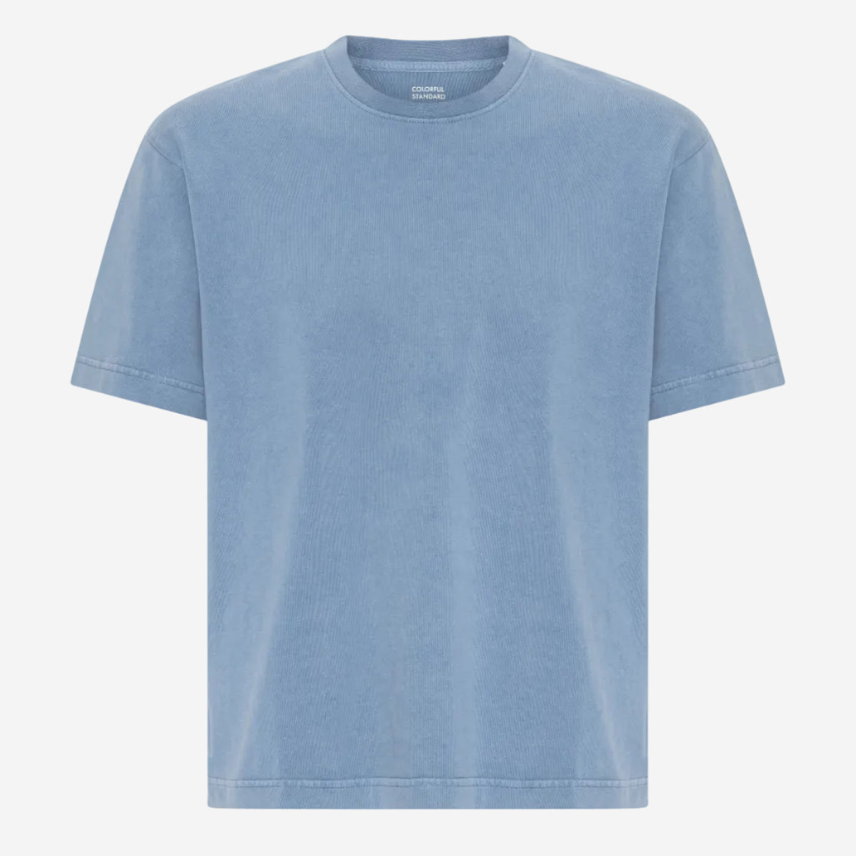 Heavy Organic Boxy T-Shirt - Faded Indigo